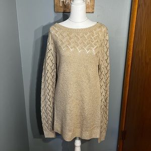 Maurice’s Sparkly Gold Sweater Dress